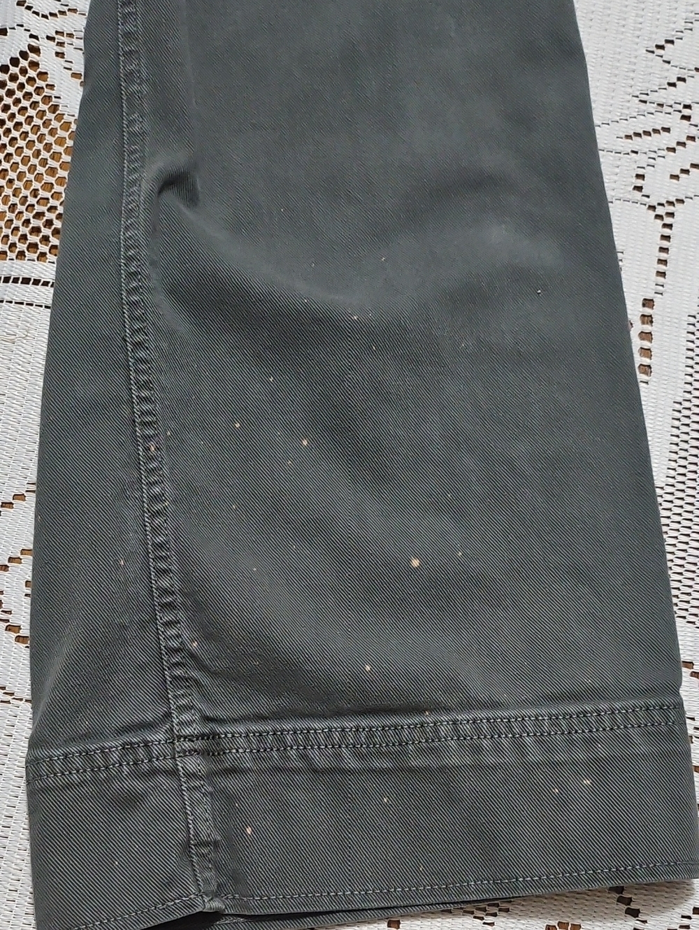 LOFT Gray Denim-Texture Pants - Picture 6 of 12